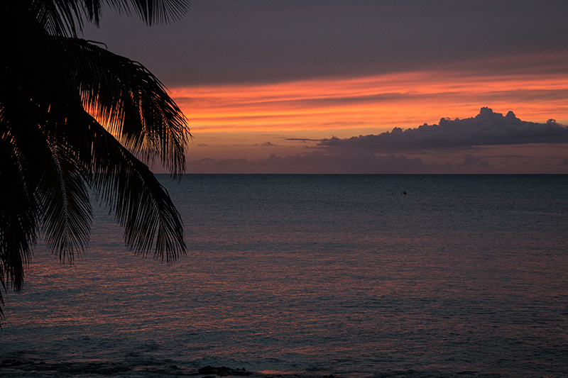 Sunset, Hotel Mar�a la Gorda, Guanahacabibes Peninsula, Cuba